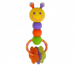 Погремушка с розовой рукояткой, 18 см (Simba, 4019607-2) - миниатюра